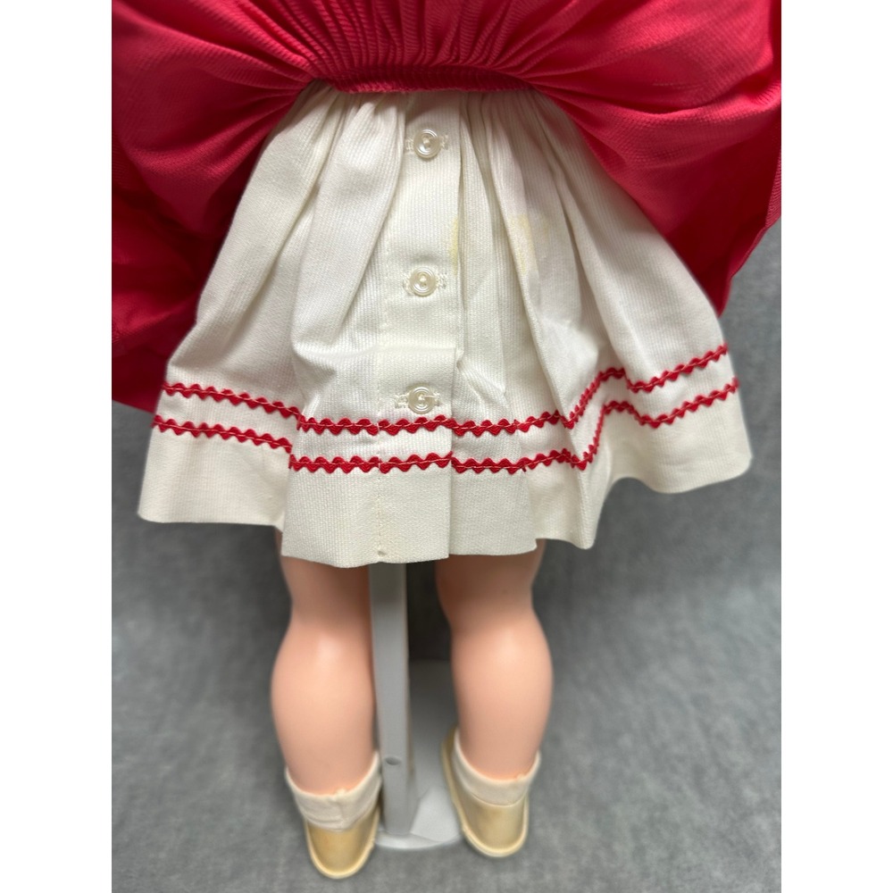 Madame Alexander Vintage Doll Girl 18in Pink Coat Dress Bonnet  Retro - Picture 8 of 14